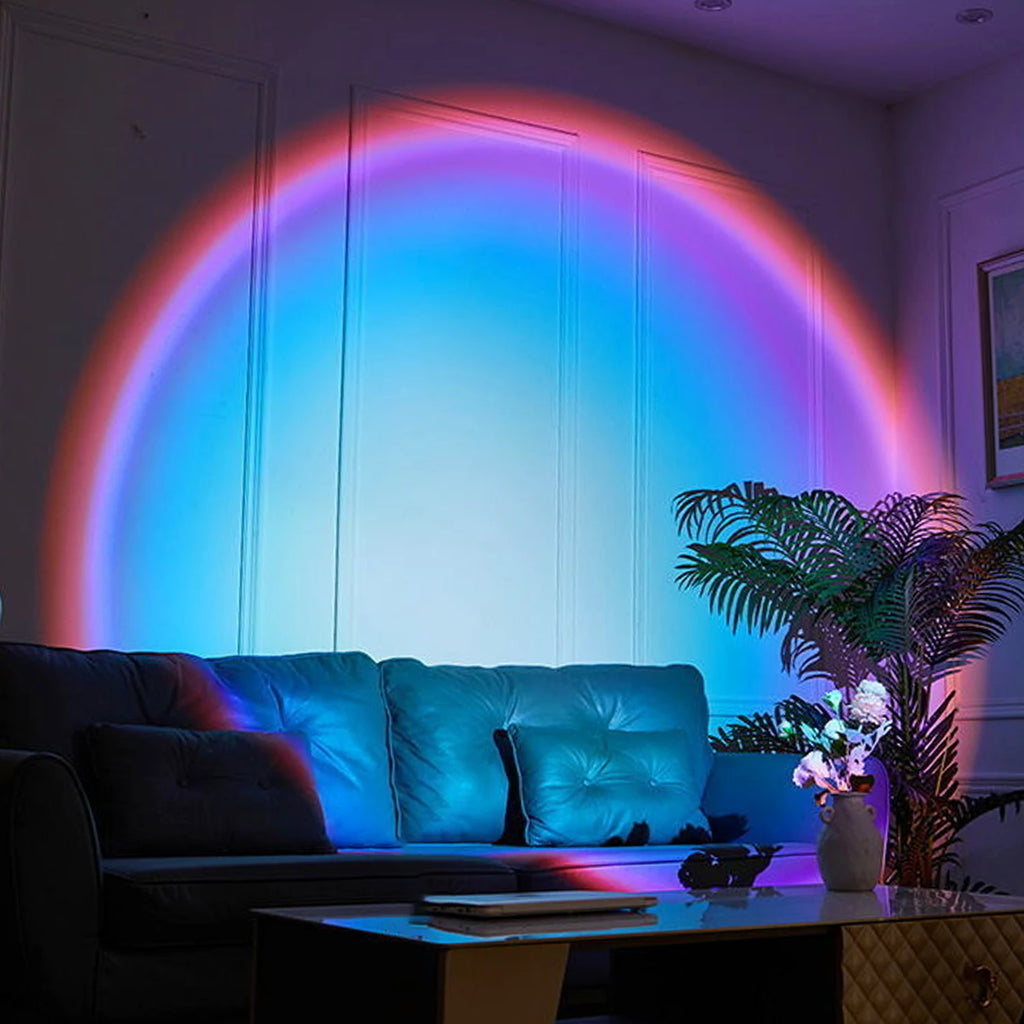 Simulated Flame Air Humidifier & Essential Oil Diffuser with LED Atmosphere Light