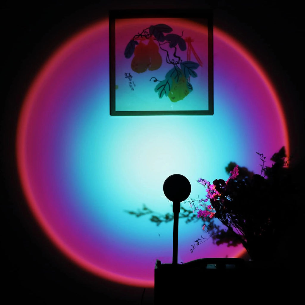 Simulated Flame Air Humidifier & Essential Oil Diffuser with LED Atmosphere Light