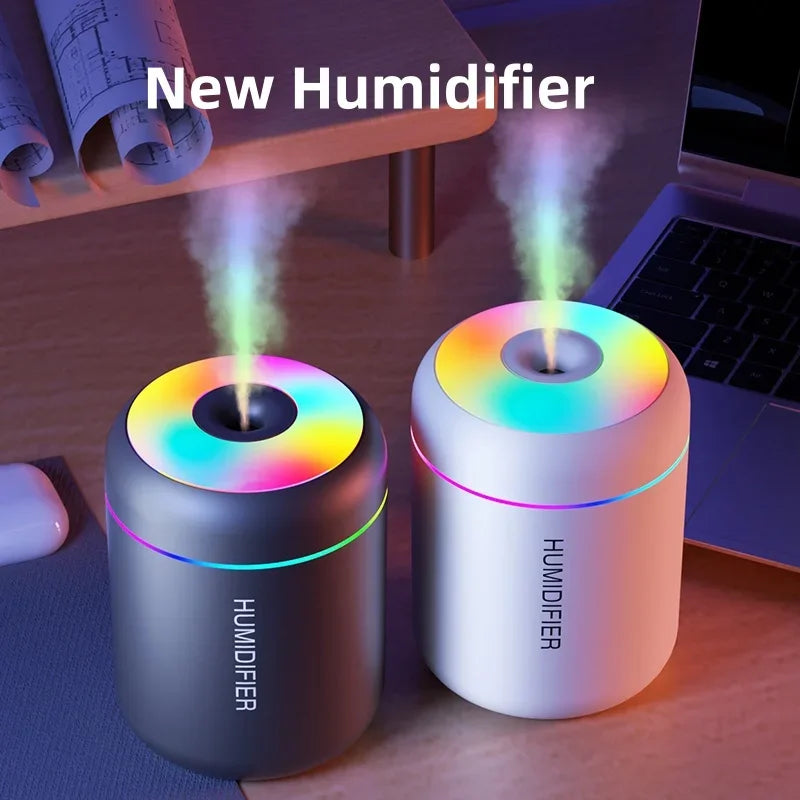 Realistic Flame LED Air Humidifier & Essential Oil Aroma Diffuser