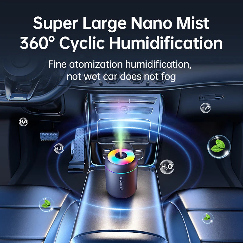 Realistic Flame LED Air Humidifier & Essential Oil Aroma Diffuser