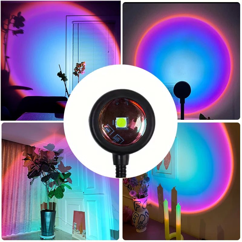 Simulated Flame Air Humidifier & Essential Oil Diffuser with LED Atmosphere Light