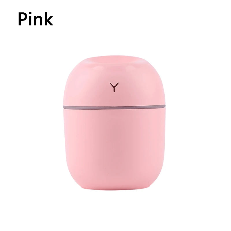 Ultra-Quiet Mini USB Portable Car & Home Air Humidifier with LED Atmosphere Light