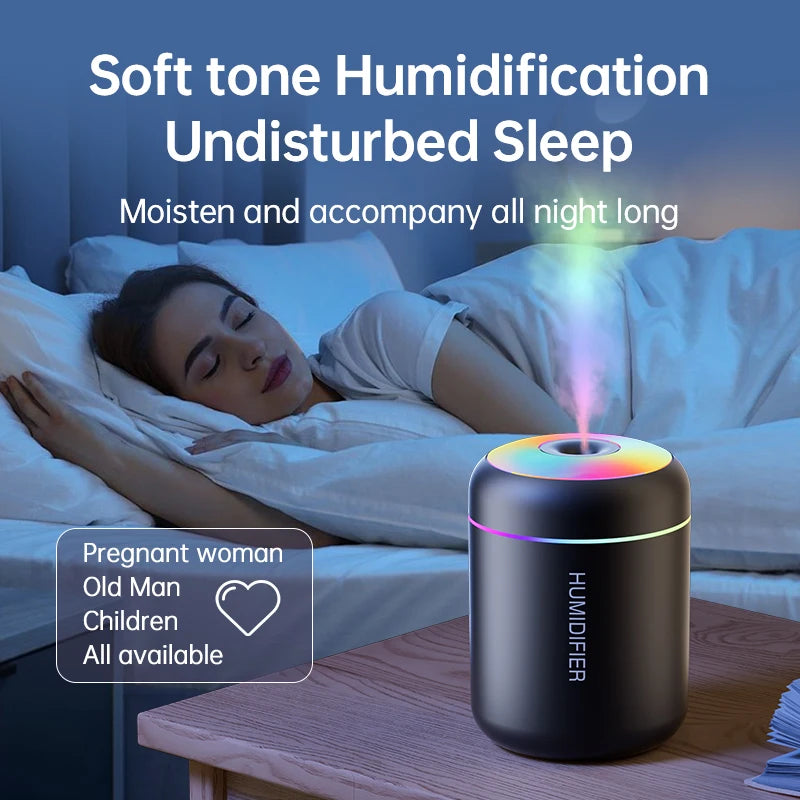 Realistic Flame LED Air Humidifier & Essential Oil Aroma Diffuser