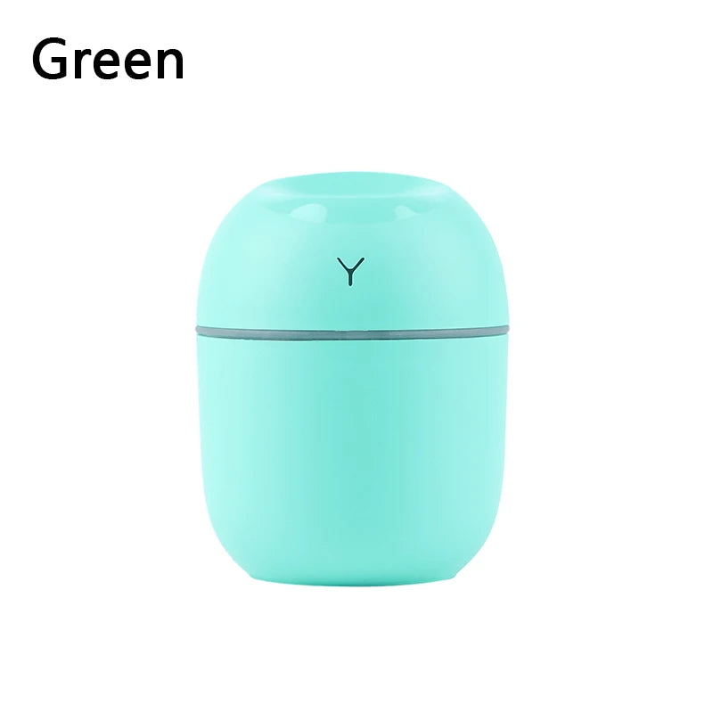 Ultra-Quiet Mini USB Portable Car & Home Air Humidifier with LED Atmosphere Light