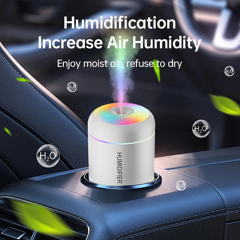 Realistic Flame LED Air Humidifier & Essential Oil Aroma Diffuser