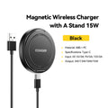 Magnetic 15W Wireless Charger with Foldable Stand