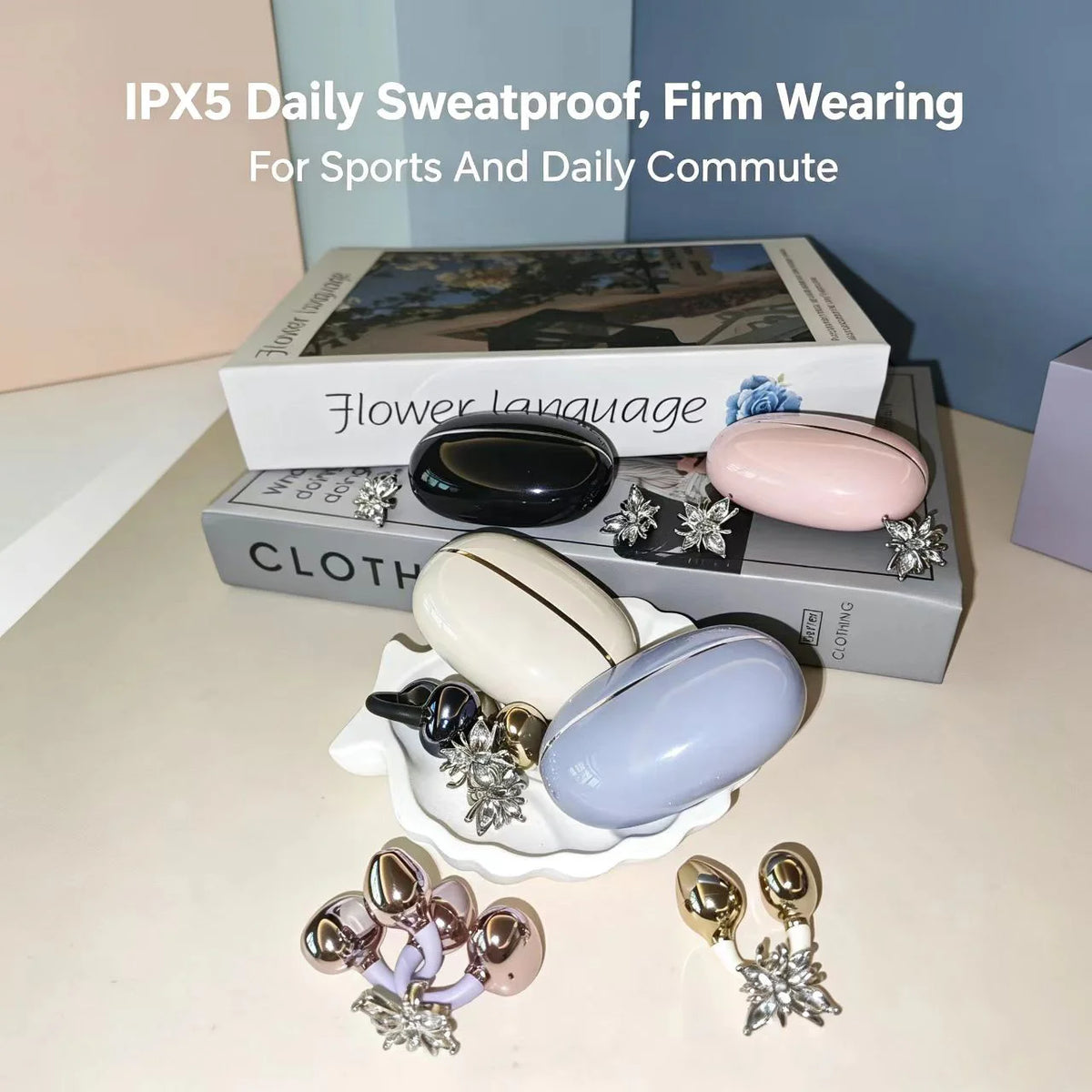 ProSound™ Wireless Crystal Earbuds with LED Power Display