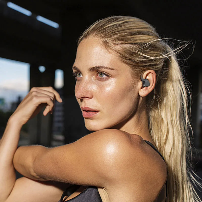 Ergonomic Waterproof Sports Headphones with LED Power Display
